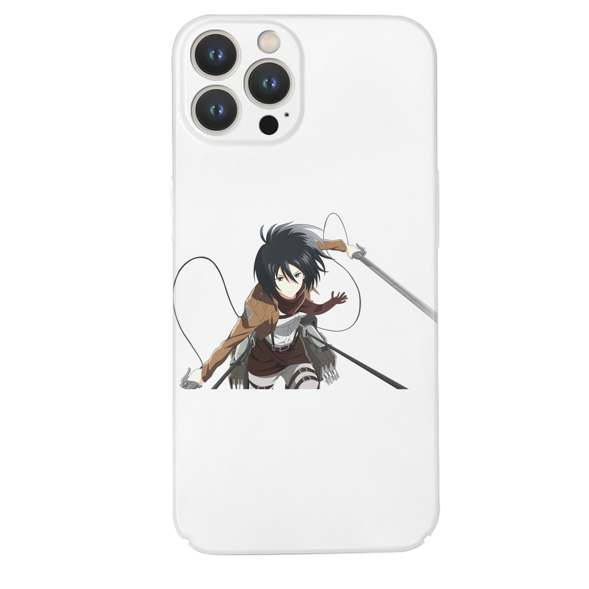 （画像用） 進撃の巨人 ミカサ·アッカーマン Attack on Titan Mikasa Ackerman 【iPhone 14シリーズ対応】ハードケース